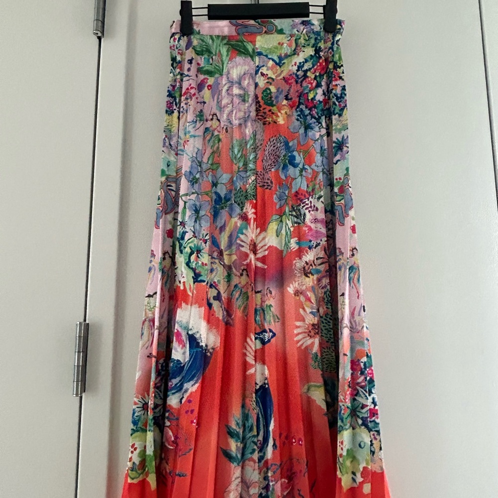 H&M Colorful Floral Maxi Skirt